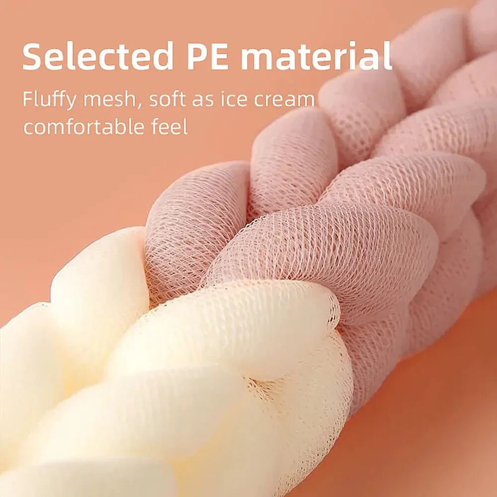 Bath Shower Loofah Exfoliating Sponge Back Body Scrubber Soft Mesh ~ 3 Pack